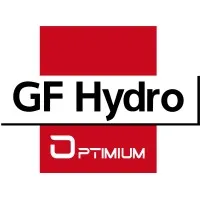 Voici le logo de la marque GF HYDRO qui représente son identité graphique.