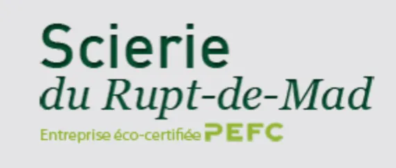 Voici le logo de la marque SCIERIE DU RUPT DE MAD qui représente son identité graphique.