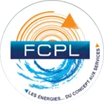 Voici le logo de la marque F C P L qui représente son identité graphique.
