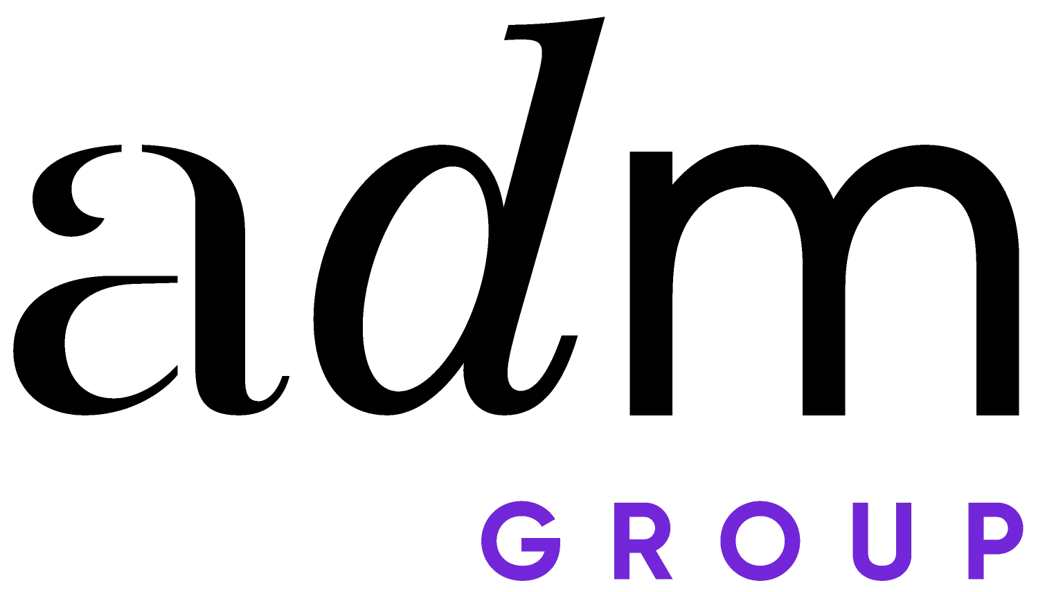 Voici le logo de la marque ADM GROUP qui représente son identité graphique.