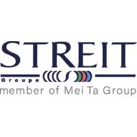 Voici le logo de la marque STREIT GROUPE qui représente son identité graphique.