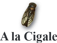 Voici le logo de la marque R B M (A LA CIGALE) qui représente son identité graphique.