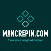Voici le logo de la marque MONCREPIN.COM (C  D  P  L) qui représente son identité graphique.