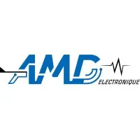 Voici le logo de la marque A.M.D. ELECTRONIQUE qui représente son identité graphique.