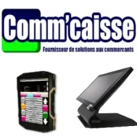 Voici le logo de la marque COMM'CAISSE qui représente son identité graphique.