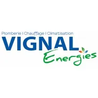 Voici le logo de la marque VIGNAL ELECTRICITE qui représente son identité graphique.