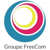 Voici le logo de la marque FREECOM SAS qui représente son identité graphique.