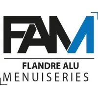 Voici le logo de la marque FLANDRE ALU MENUISERIES qui représente son identité graphique.