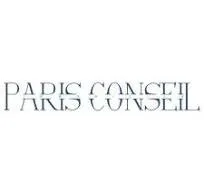 Voici le logo de la marque PONCELET IMMO (Paris conseil) qui représente son identité graphique.