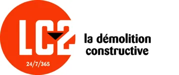 Voici le logo de la marque LAMOUR COORDINATION CHANTIER (LC2) qui représente son identité graphique.
