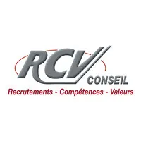 Voici le logo de la marque RCV CONSEIL-RECRUT.COMPET.VAL.CONSEIL qui représente son identité graphique.
