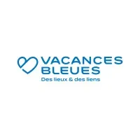 Voici le logo de la marque VACANCES BLEUES qui représente son identité graphique.