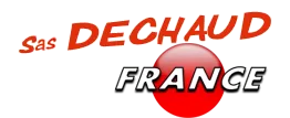 Voici le logo de la marque DECHAUD AUDIO VIDEO MENAGER qui représente son identité graphique.