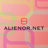 Voici le logo de la marque ALIENOR.NET qui représente son identité graphique.