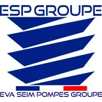 Voici le logo de la marque EVA SEIM POMPES GROUPE (E.S.P.G.) qui représente son identité graphique.