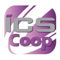 Voici le logo de la marque INFORMATIQUE CONSEIL SERVICE COOP (ICS COOP) qui représente son identité graphique.