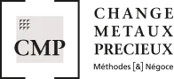 Voici le logo de la marque C.M.P. (CHANGE DE METAUX PRECIEUX) (C.M.P.) qui représente son identité graphique.