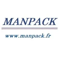 Voici le logo de la marque MANPACK qui représente son identité graphique.