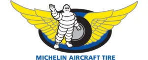 Voici le logo de la marque MICHELIN AIRCRAFT TYRE qui représente son identité graphique.