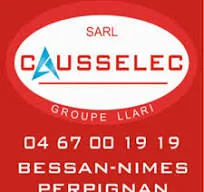 Voici le logo de la marque CAUSSELEC (Llari Causselec) qui représente son identité graphique.