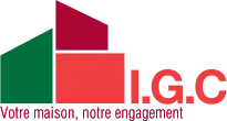 Voici le logo de la marque IGC RENOV' qui représente son identité graphique.