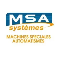 Voici le logo de la marque M.S.A.. SYSTEMES qui représente son identité graphique.
