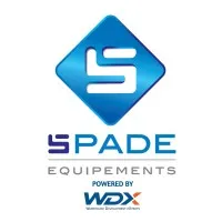 Voici le logo de la marque S P A D E EQUIPEMENTS (SPADE) qui représente son identité graphique.