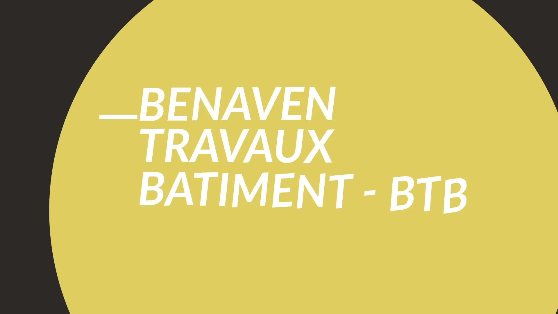 BENAVEN TRAVAUX BATIMENT (BTB) logo