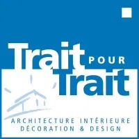 Voici le logo de la marque TRAIT POUR TRAIT qui représente son identité graphique.