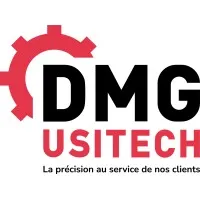 Voici le logo de la marque D.M.G USITECH qui représente son identité graphique.