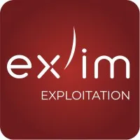 Voici le logo de la marque EX'IM EXPLOITATION qui représente son identité graphique.