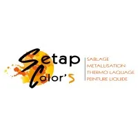Voici le logo de la marque SETAP COLOR' S qui représente son identité graphique.