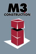 Voici le logo de la marque M3 CONSTRUCTION qui représente son identité graphique.