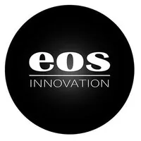 Voici le logo de la marque EOS qui représente son identité graphique.