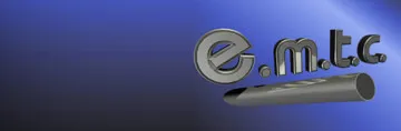 Voici le logo de la marque E.M.T.C. qui représente son identité graphique.