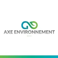 Voici le logo de la marque AXE ENVIRONNEMENT qui représente son identité graphique.