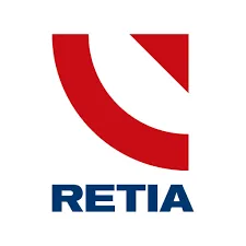 Voici le logo de la marque RETIA qui représente son identité graphique.