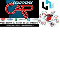 Voici le logo de la marque CAP SOLUTIONS qui représente son identité graphique.
