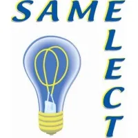 Voici le logo de la marque SAMELECT qui représente son identité graphique.