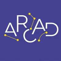 Voici le logo de la marque A.R.C.A.D. qui représente son identité graphique.