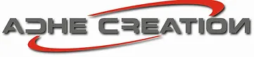Voici le logo de la marque ADHE CREATION qui représente son identité graphique.