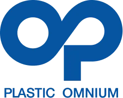 Voici le logo de la marque PLASTIC OMNIUM AUTO EXTERIEUR qui représente son identité graphique.