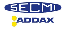 Voici le logo de la marque SECMI-ADDAX qui représente son identité graphique.