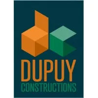Voici le logo de la marque DUPUY CONSTRUCTIONS qui représente son identité graphique.