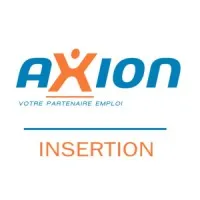 Voici le logo de la marque AXION INSERTION ZOI (INTERIM SOLIDAIRE) qui représente son identité graphique.