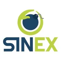 Voici le logo de la marque SOC INTERV NEUTRALISATIONS EXPLOSIFS (SINEX) qui représente son identité graphique.