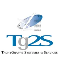 Voici le logo de la marque TACHYGRAPHE SYSTEMES ET SERVICES (TG2S) qui représente son identité graphique.