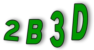 2B 3D logo