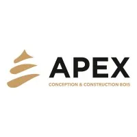 Voici le logo de la marque APEX CHARPENTE qui représente son identité graphique.
