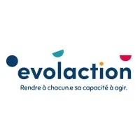 Voici le logo de la marque EVOL'ACTION qui représente son identité graphique.